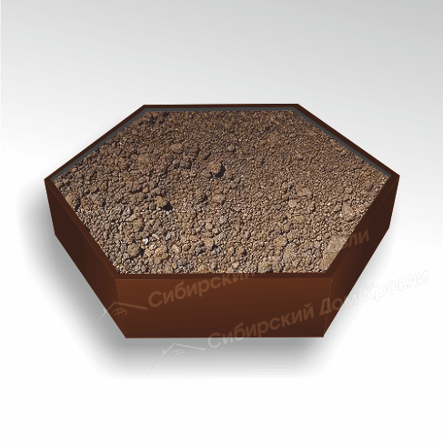 Клумба малая D-40 cм | Коричневый шоколад