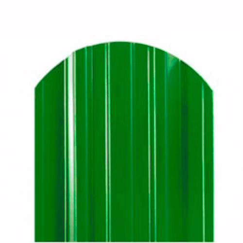Металлический штакетник евротрапеция зелёная мята RAL 6029