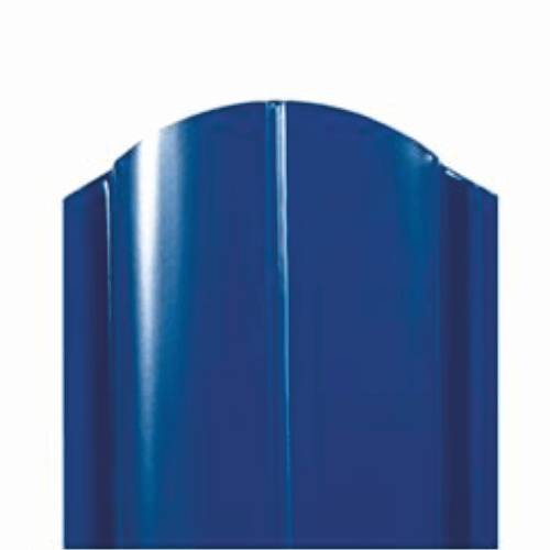 Металлический штакетник европланка синяя RAL 5005