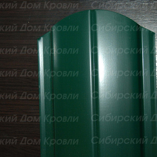 Металлический штакетник европланка зелёный мох RAL 6005